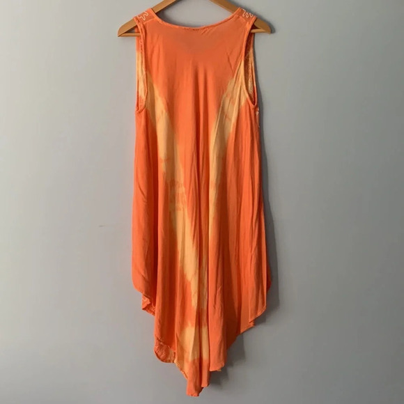 Santé classics sunset orange yellow tie dye swim cover size large OS boho Ombre - Picture 4 of 7